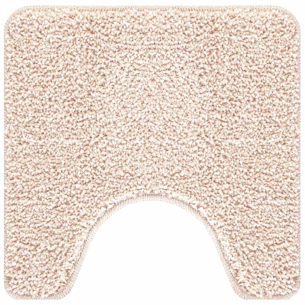 Vidaxx tapis de bain antidérapant avec coupe toilette crème 50 x 50 cm pp