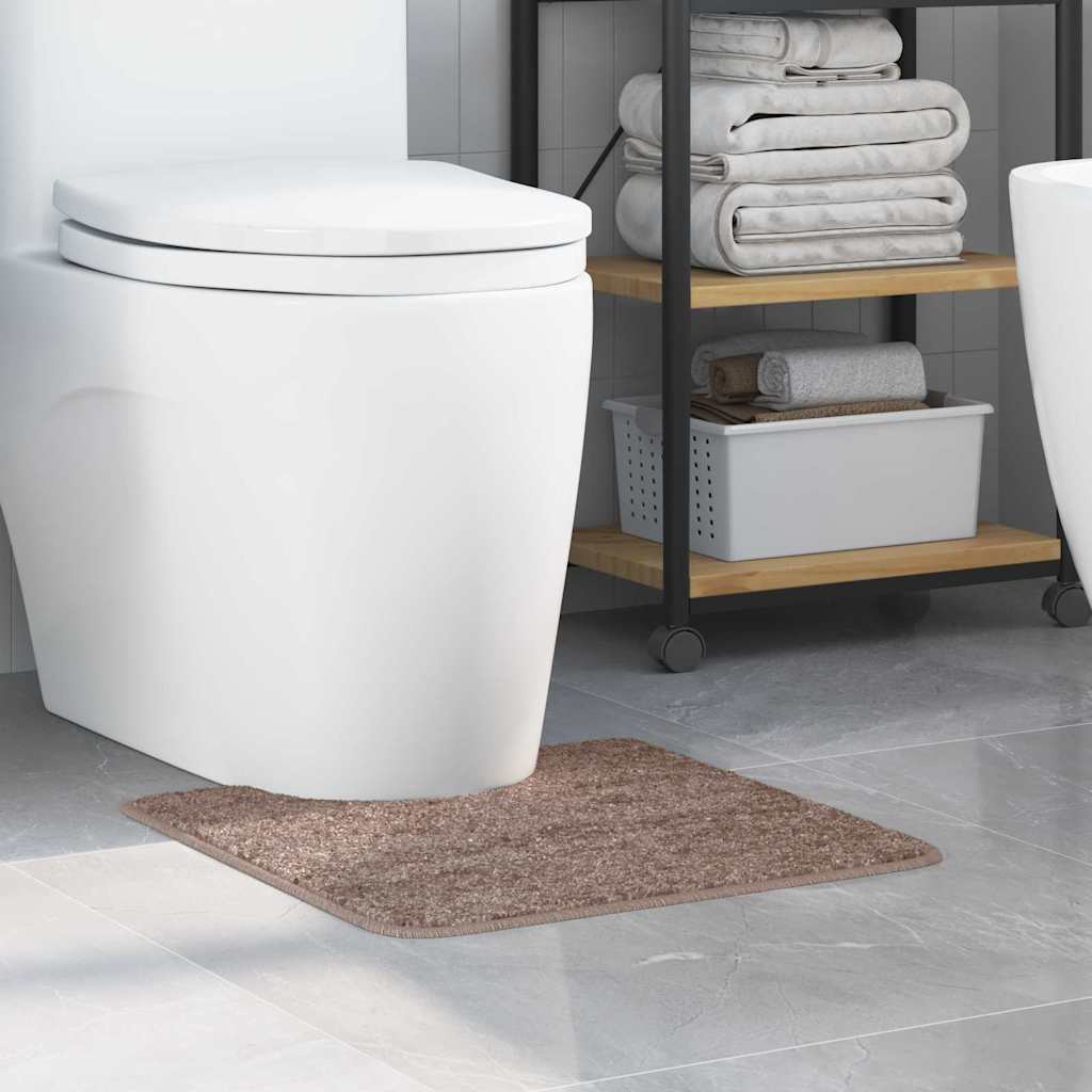 Vidaxx tapis de bain antidérapant avec coupe WC marron 50 x 50 cm pp