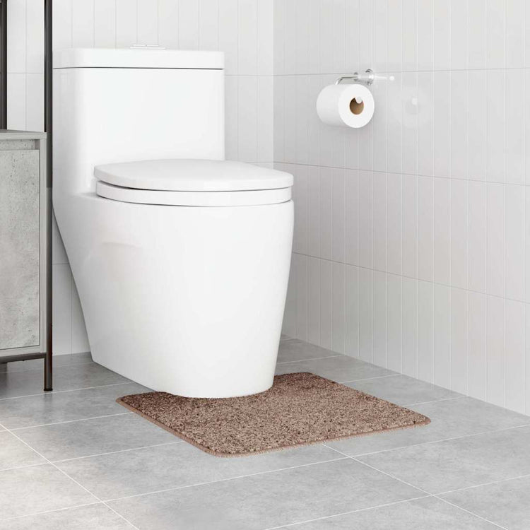 Vidaxx tapis de bain antidérapant avec coupe WC marron 50 x 50 cm pp