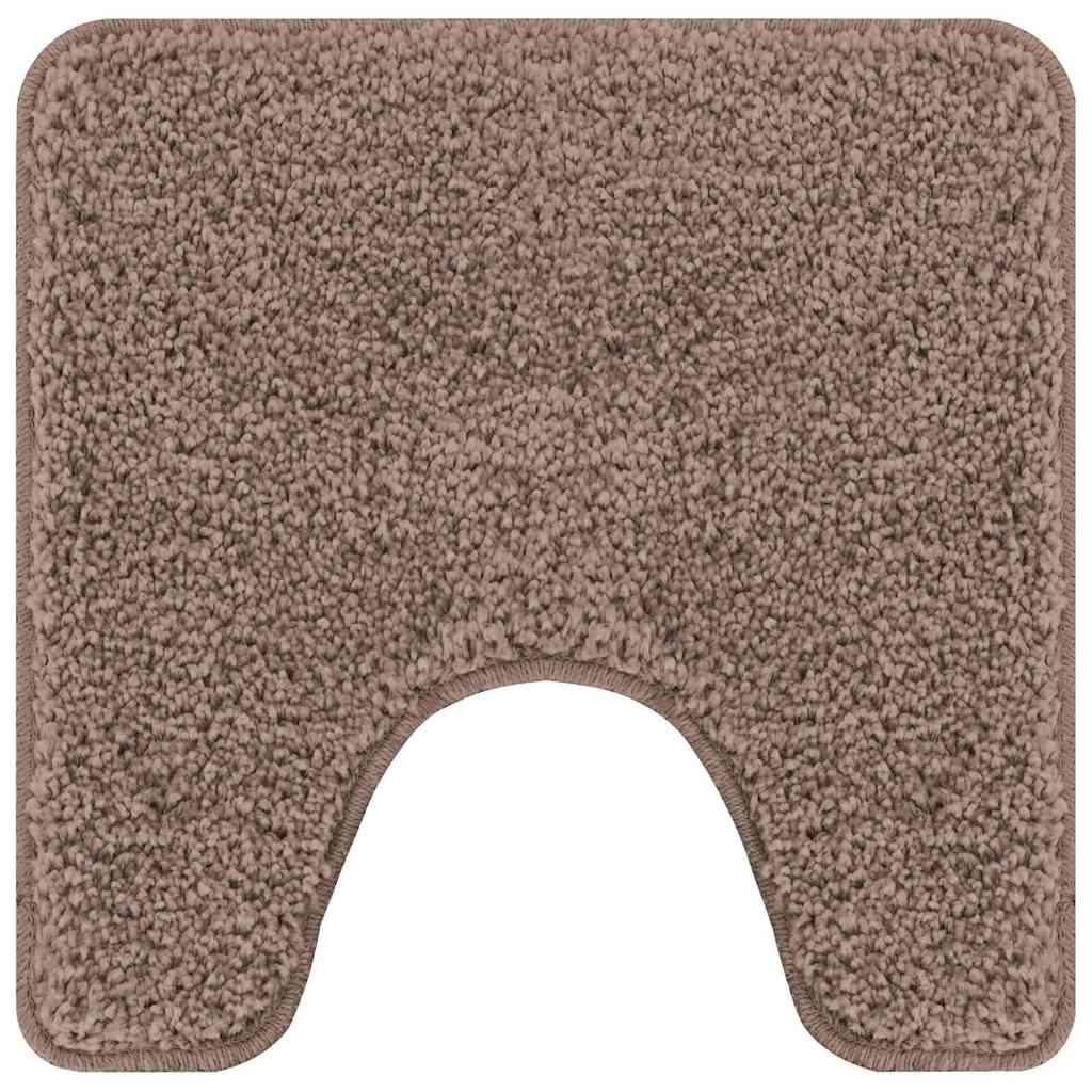 Vidaxx tapis de bain antidérapant avec coupe WC marron 50 x 50 cm pp