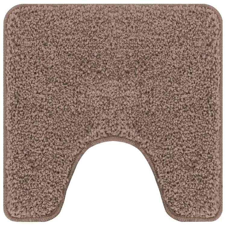 Vidaxx tapis de bain antidérapant avec coupe WC marron 50 x 50 cm pp