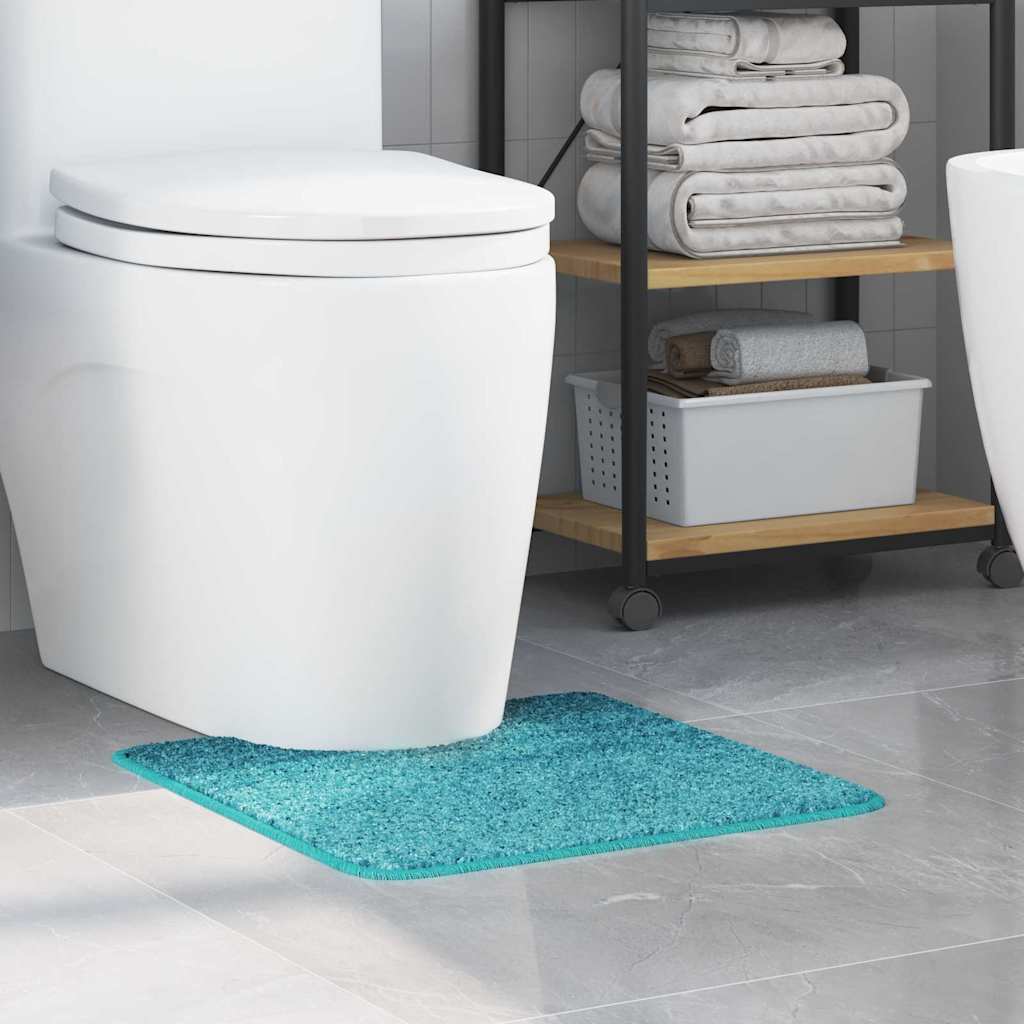 Vidaxx tapis de bain antidérapant avec coupe WC turquoise 50 x 50 cm pp