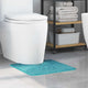 Vidaxx tapis de bain antidérapant avec coupe WC turquoise 50 x 50 cm pp