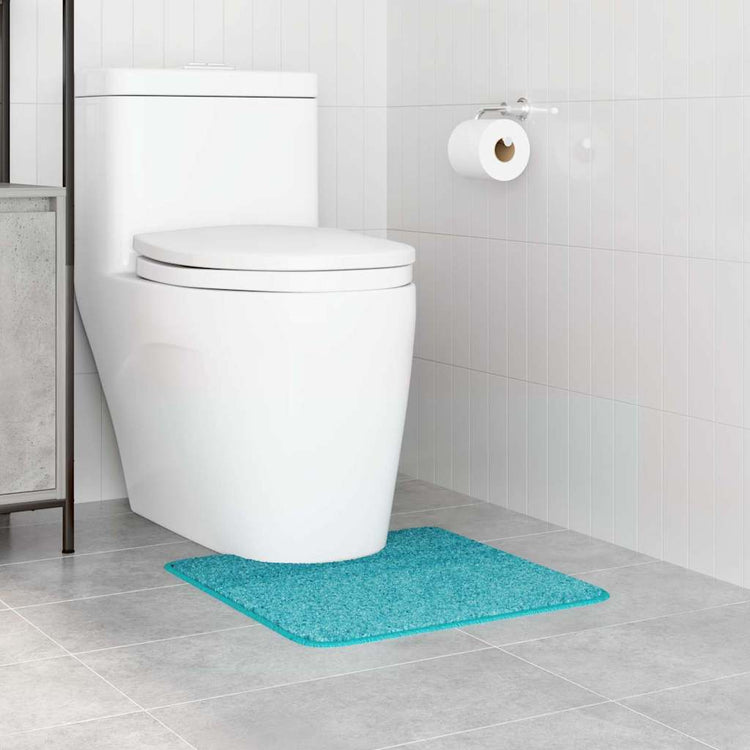 Vidaxx tapis de bain antidérapant avec coupe WC turquoise 50 x 50 cm pp