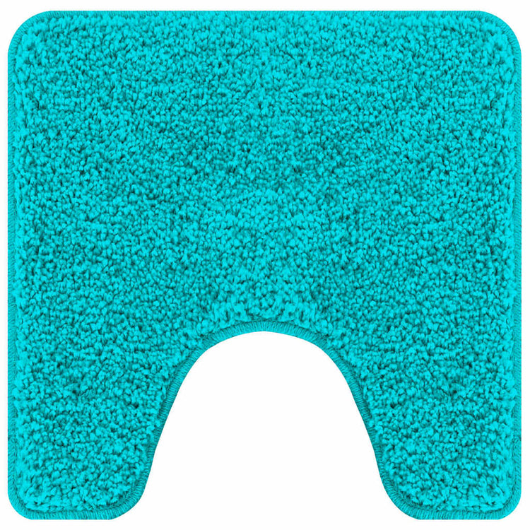 Vidaxx tapis de bain antidérapant avec coupe WC turquoise 50 x 50 cm pp