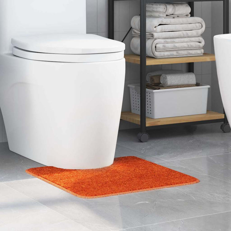 Vidaxx tapis de bain antidérapant avec coupe WC orange 50 x 50 cm pp