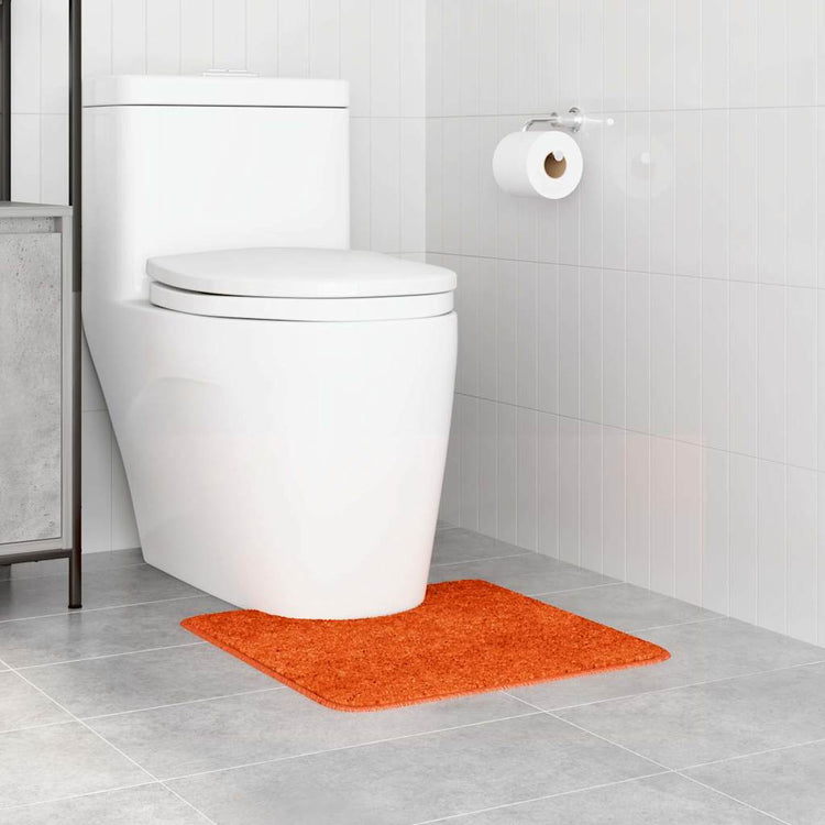 Vidaxx tapis de bain antidérapant avec coupe WC orange 50 x 50 cm pp