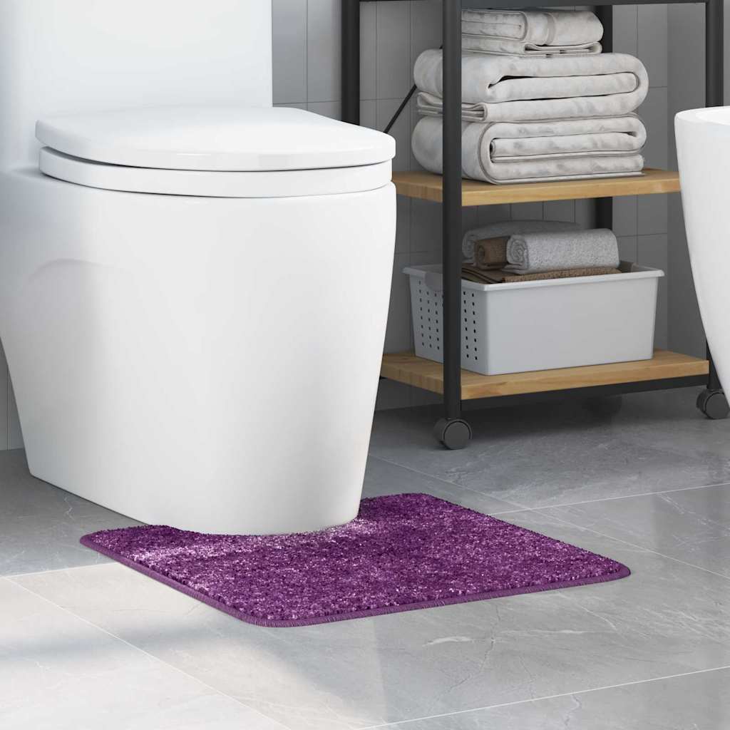 Vidaxx tapis de bain antidérapant avec coupe WC violet 50 x 50 cm pp