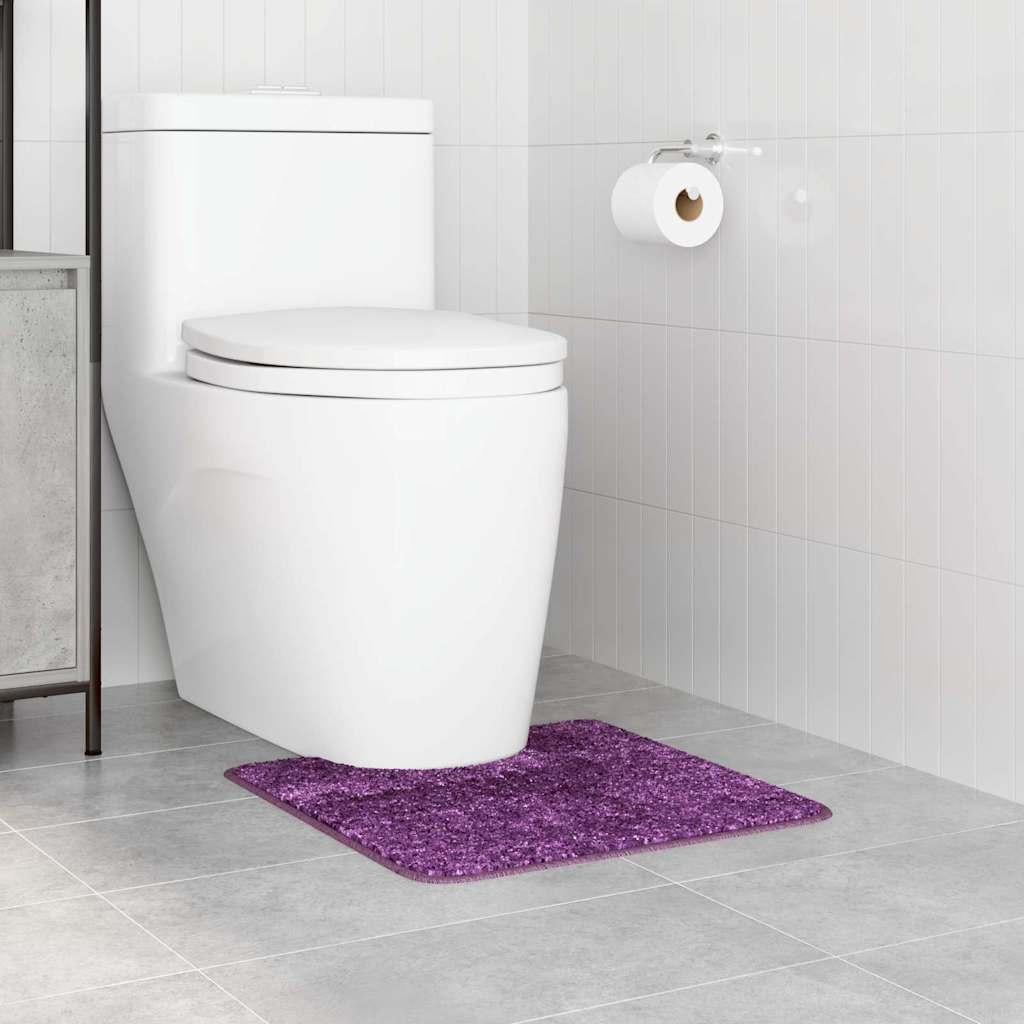 Vidaxx tapis de bain antidérapant avec coupe WC violet 50 x 50 cm pp