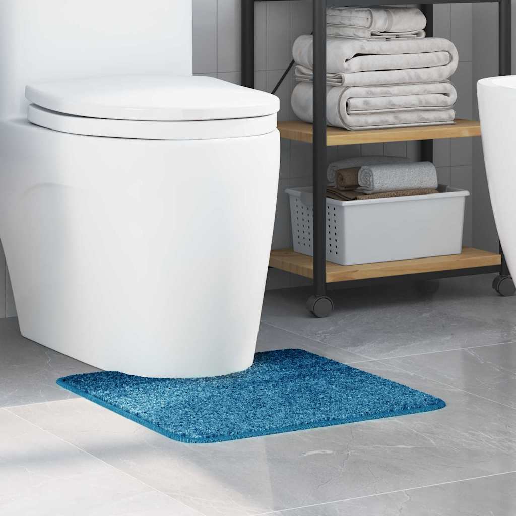 Vidaxx tapis de bain antidérapant avec coupe WC bleu 50 x 50 cm pp