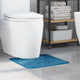 Vidaxx tapis de bain antidérapant avec coupe WC bleu 50 x 50 cm pp