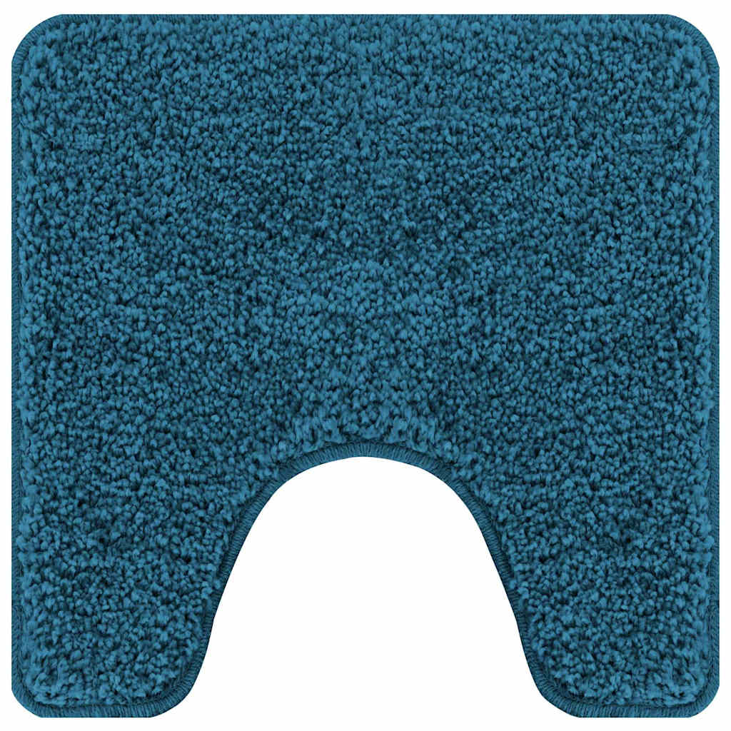 Vidaxx tapis de bain antidérapant avec coupe WC bleu 50 x 50 cm pp