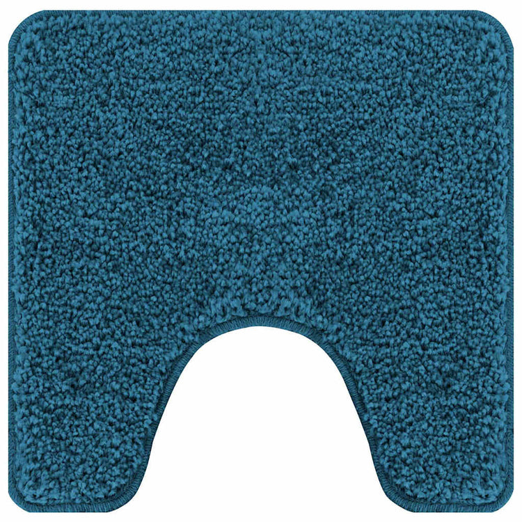 Vidaxx tapis de bain antidérapant avec coupe WC bleu 50 x 50 cm pp