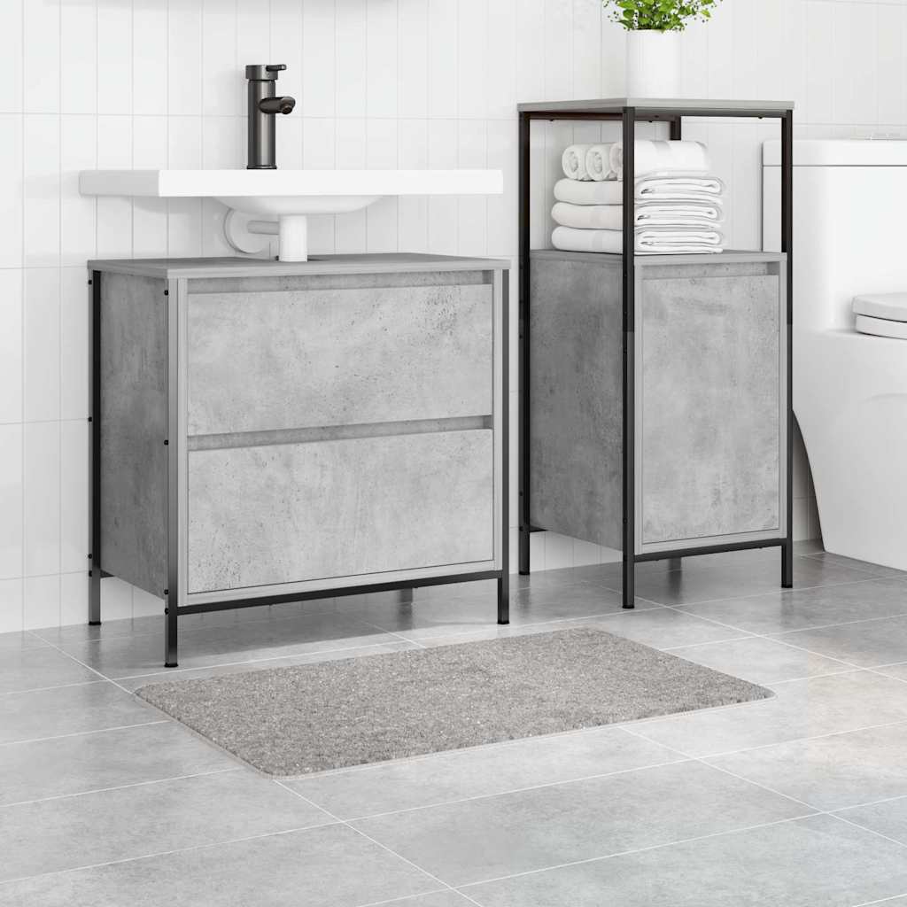 Vidaxx tapis de bain antidérapant gris 50 x 80 cm pp