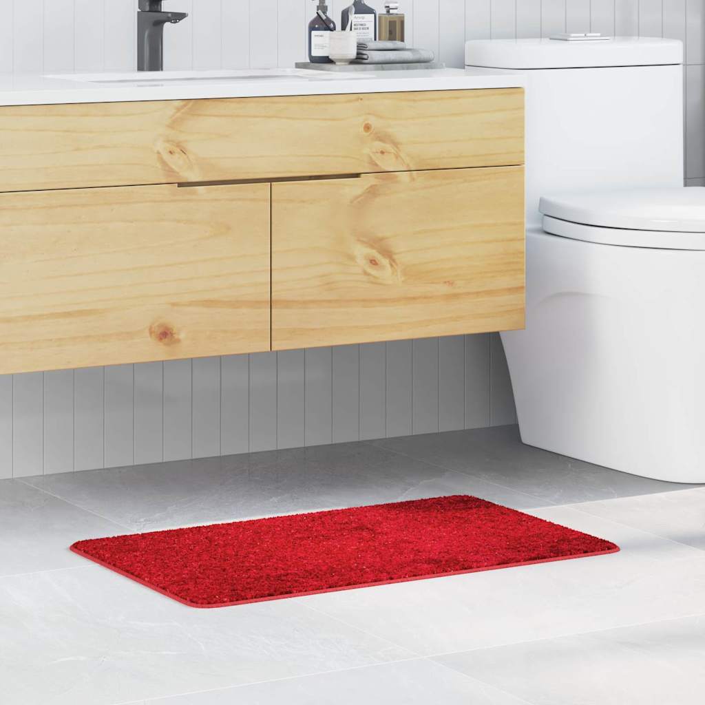 Vidaxx tapis de bain antidérapant rouge 50 x 80 cm pp