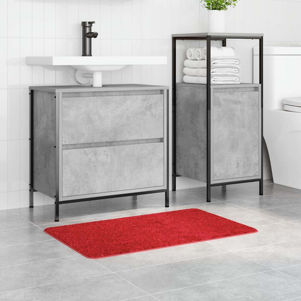 Vidaxx tapis de bain antidérapant rouge 50 x 80 cm pp