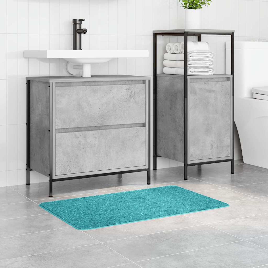 Vidaxx tapis de bain antidérapant turquoise 50 x 80 cm pp