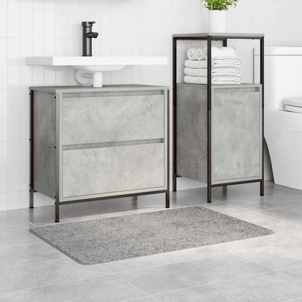 Vidaxx tapis de bain antidérapant gris 60 x 90 cm pp