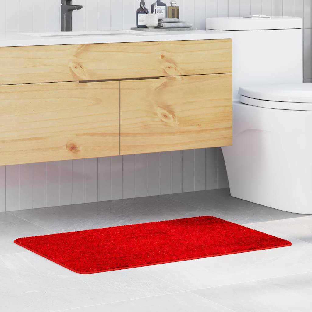 Vidaxx tapis de bain antidérapant rouge 60 x 90 cm pp