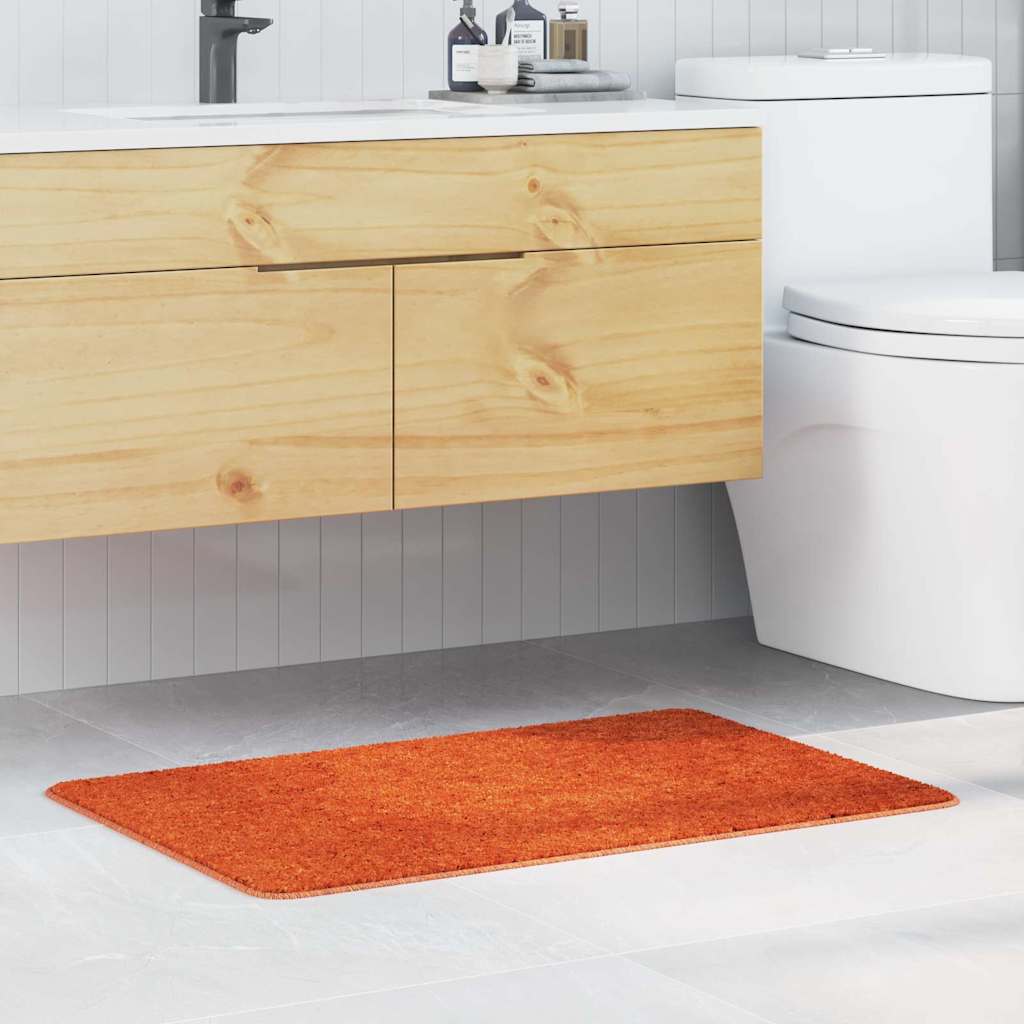 Vidaxx tapis de bain antidérapant orange 60 x 90 cm pp