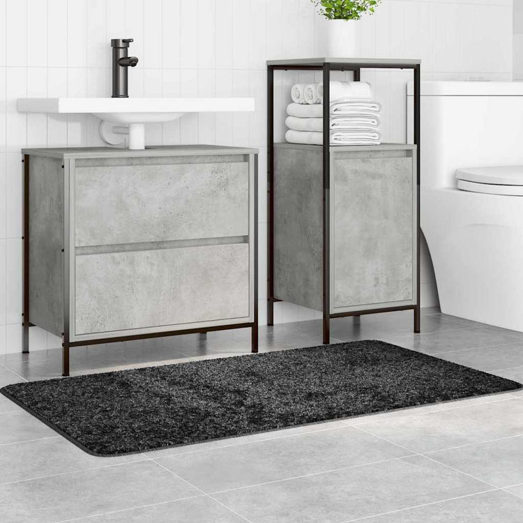 Vidaxx tapis de bain antidérapant gris foncé 70 x 120 cm pp