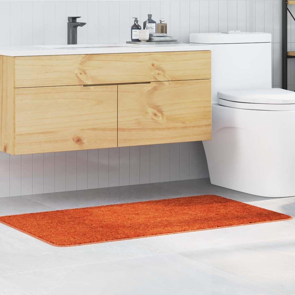 Vidaxx tapis de bain antidérapant orange 70 x 120 cm pp