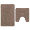 VidaXL ensemble de tapis de bain antidérapant 2 pcs marron pp