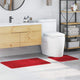 Vidaxx ensemble de tapis de bain antidérapant 2 pcs rouge pp