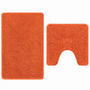 VidaXL ensemble de tapis de bain antidérapant 2 pcs orange pp