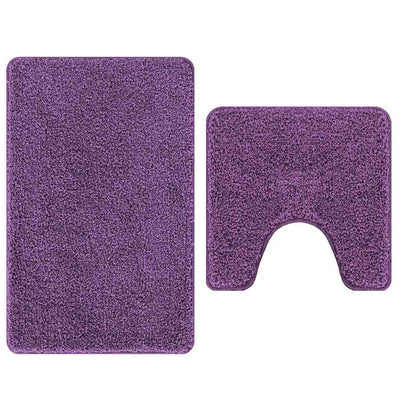 Vidaxx ensemble de tapis de bain antidérapant 2 pcs violet pp