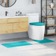 Vidaxx ensemble de tapis de bain antidérapant 3 pcs turquoise pp