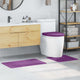 VidaXL ensemble de tapis de bain antidérapant 3 pcs violet pp