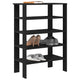 Rack à chaussures Vidaxl 61x32x87,5 cm Bois transformé noir