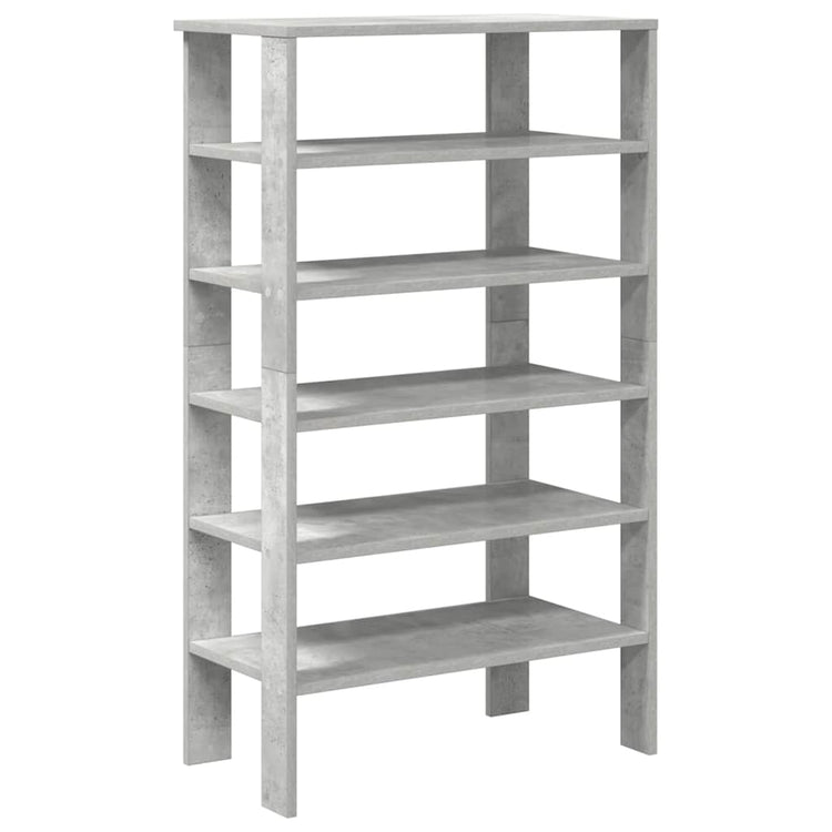Rack à chaussures Vidaxl 61x32x105 cm Prix de béton en bois transformé