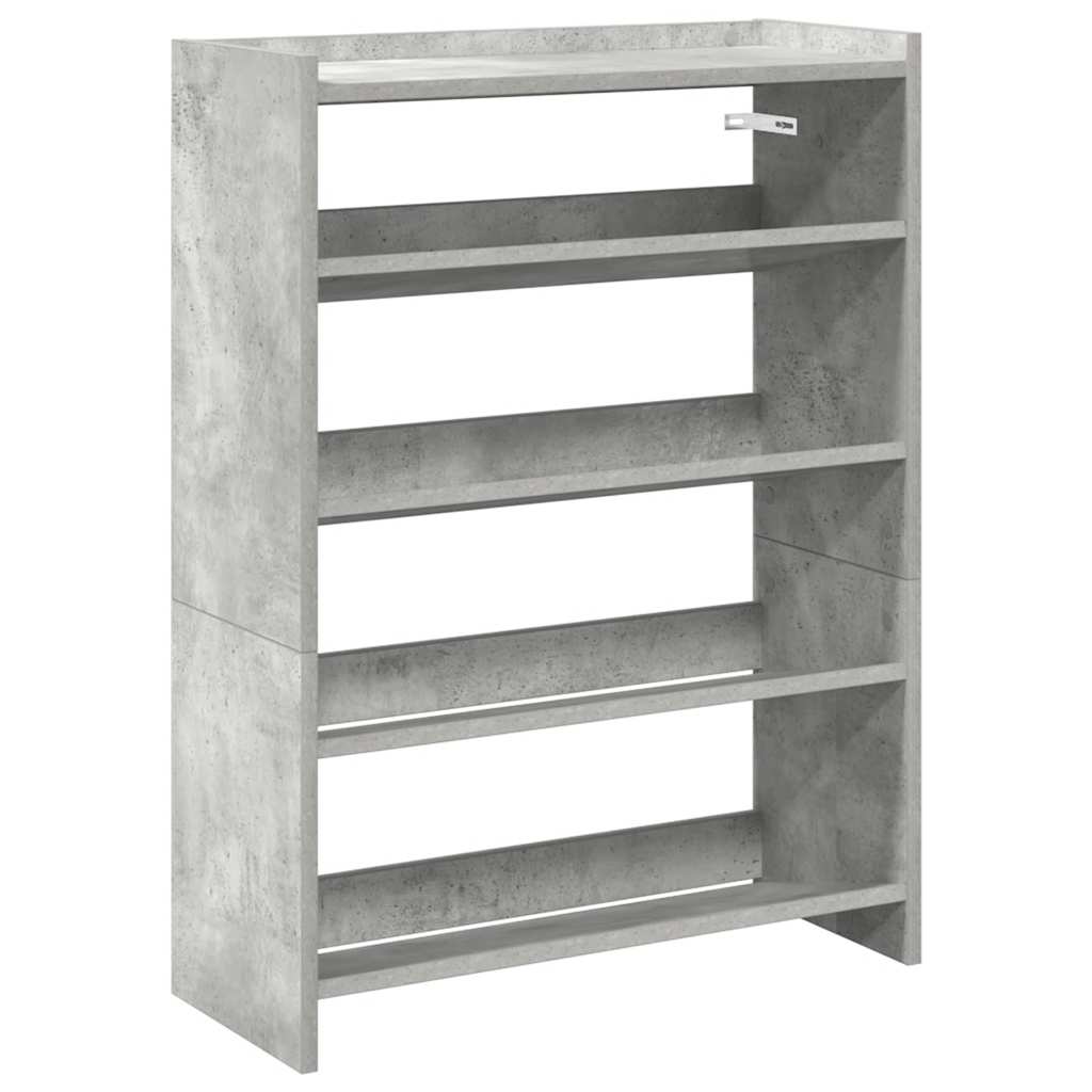 Rack de chaussures Vidaxl 60x25x81 cm Prix en béton en bois transformé