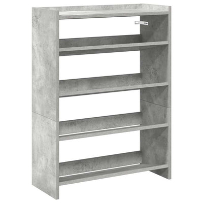 Rack de chaussures Vidaxl 60x25x81 cm Prix en béton en bois transformé
