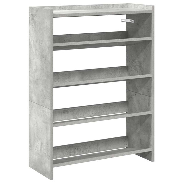 Rack de chaussures Vidaxl 60x25x81 cm Prix en béton en bois transformé