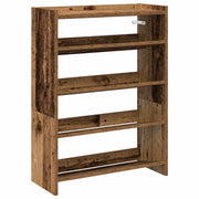 Rack de chaussures Vidaxl 60x25x81 cm Bois transformé vieux bois coloré - afbeelding 2