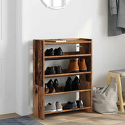 Rack de chaussures Vidaxl 60x25x81 cm Bois transformé vieux bois coloré - afbeelding 3