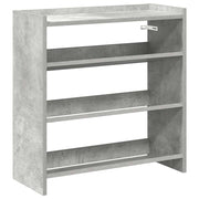 Rack à chaussures Vidaxl 60x25x62 cm Prix de béton en bois transformé - afbeelding 2