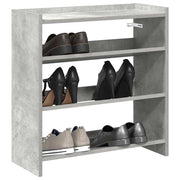 Rack à chaussures Vidaxl 60x25x62 cm Prix de béton en bois transformé - afbeelding 1