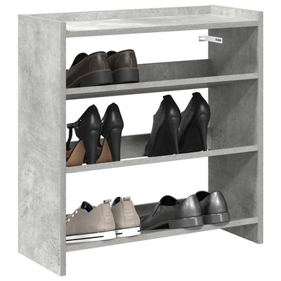 Rack à chaussures Vidaxl 60x25x62 cm Prix de béton en bois transformé
