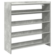 Rack de chaussures Vidaxl 80x25x81 cm Prix de béton en bois transformé - afbeelding 2