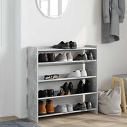 Rack de chaussures Vidaxl 80x25x81 cm Prix de béton en bois transformé - afbeelding 3