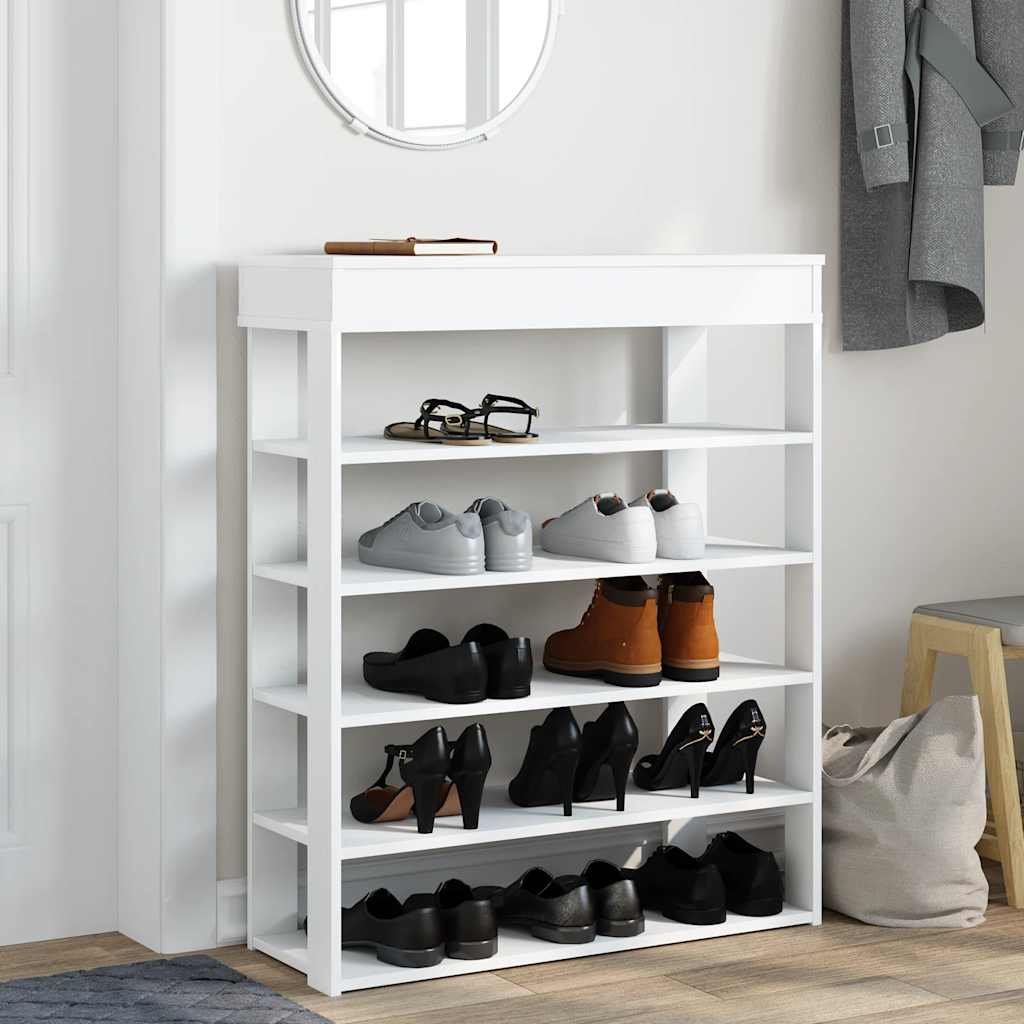 Rack de chaussures Vidaxl 80x30x98 cm Bois de bois transformé