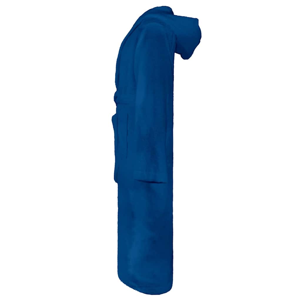 VidaXL peignoir kinn bleu s coton