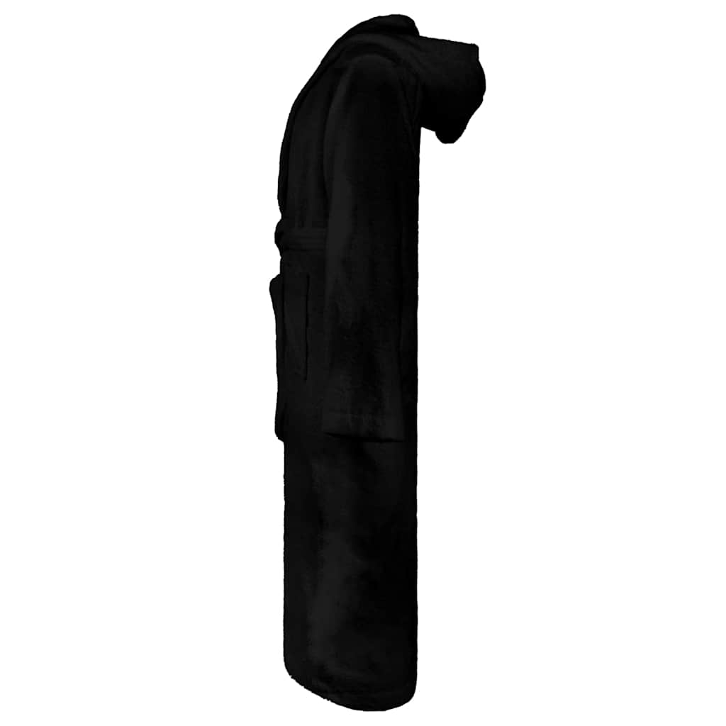 VidaXL peignoir kinn noir xl coton