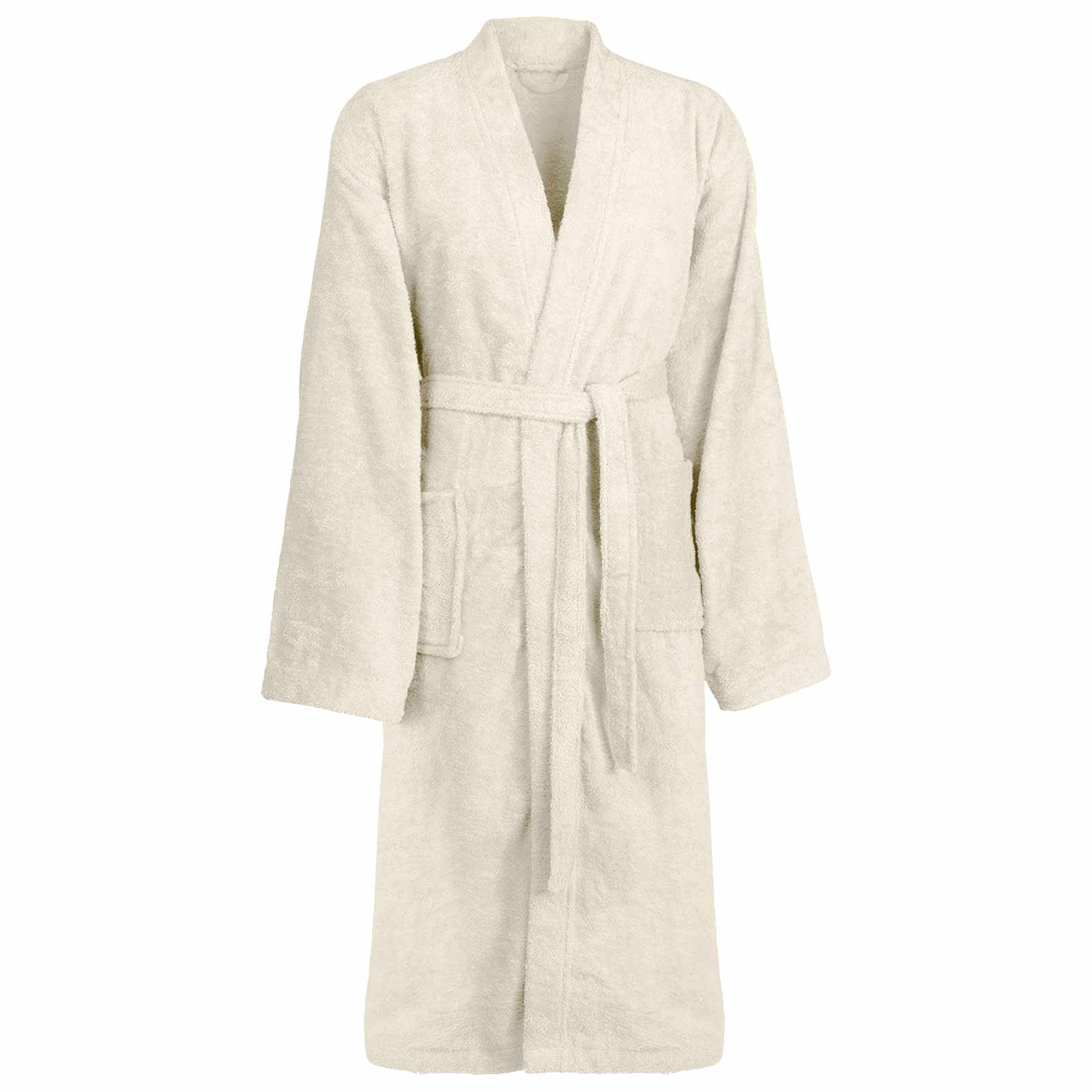 VidaXL peignoir Kinn crème XXXL coton