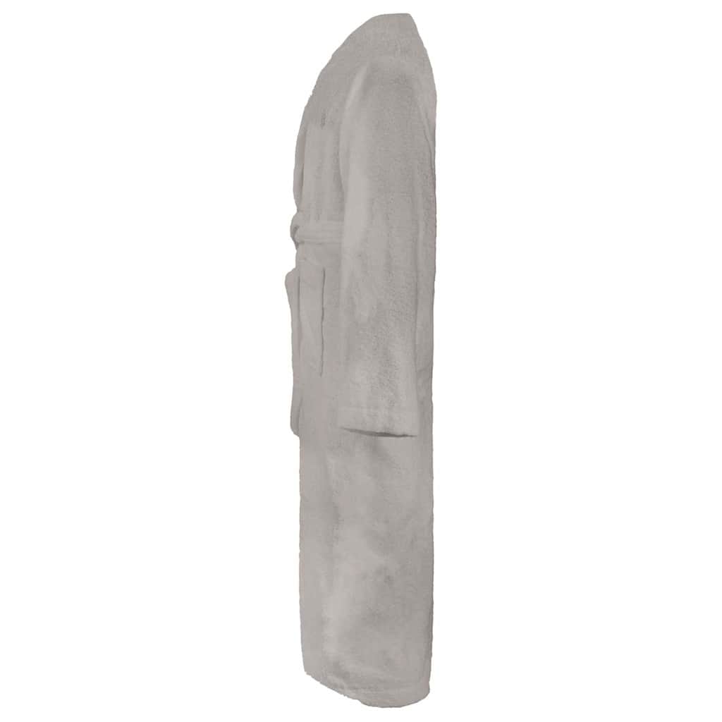 VidaXL peignoir kinn gris l coton