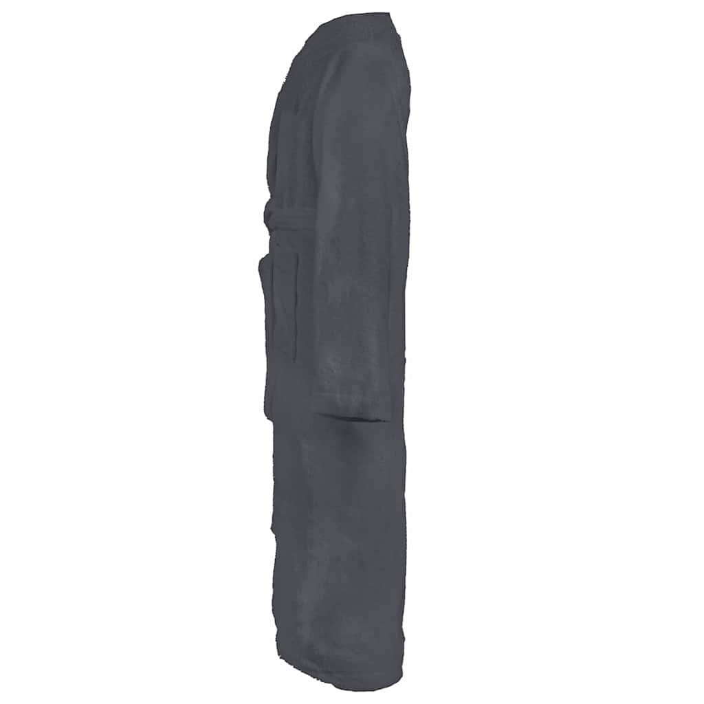 Vidaxl peignoir kinn anthracite xxxl coton